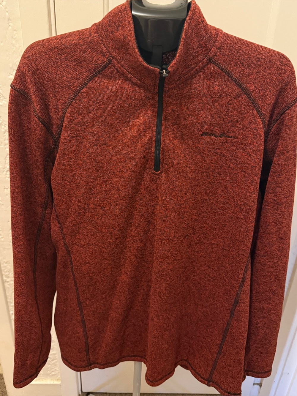 Eddie bauer Men's Half-Zip Pullover Jacket/sweatshirt- Rust Red